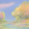 E53_sunset_river　油彩　Ｆ4_thumb